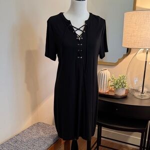 White House Black Market Elegant Black Dress